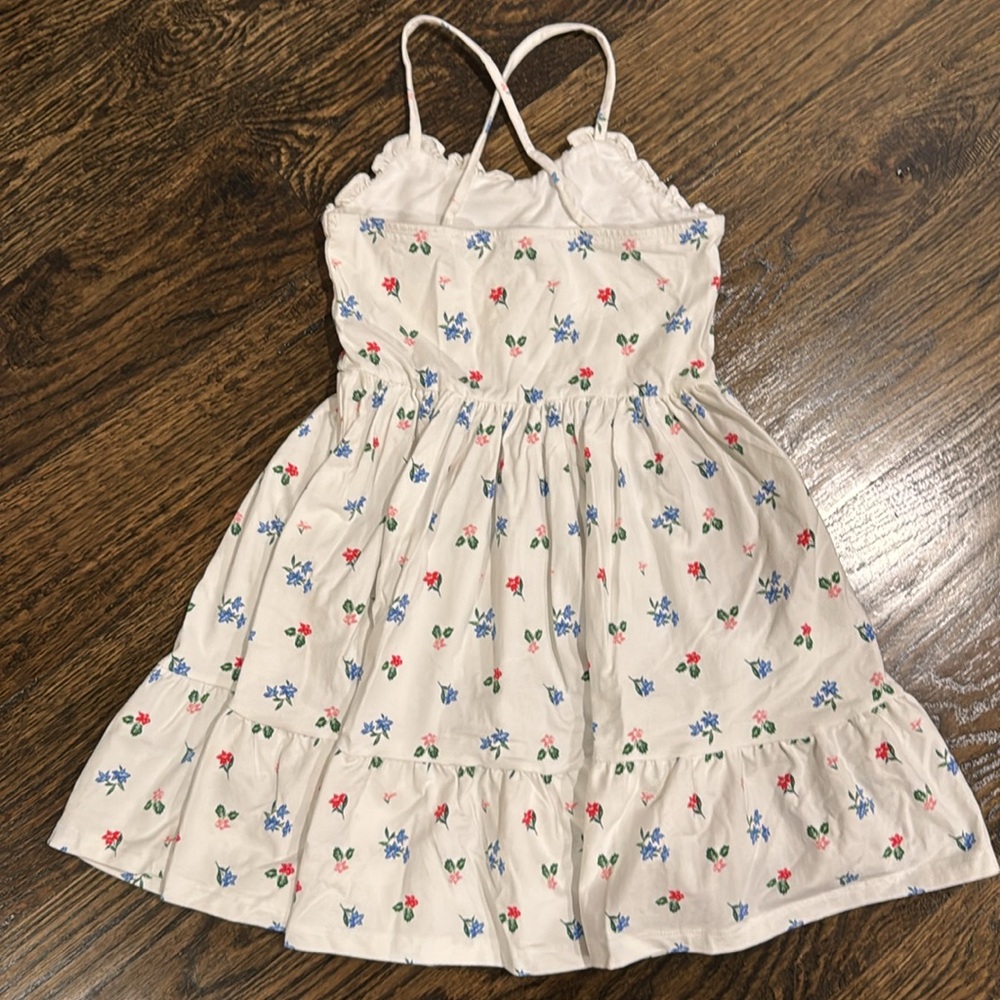 Floral cotton spaghetti strap dress - Picture 4 of 4